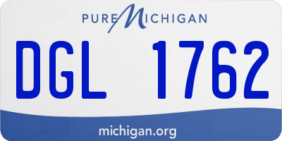 MI license plate DGL1762