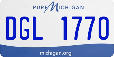 MI license plate DGL1770