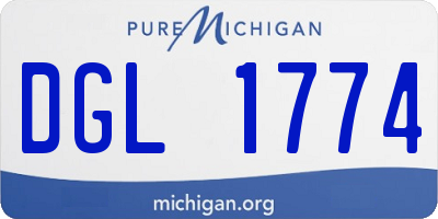 MI license plate DGL1774