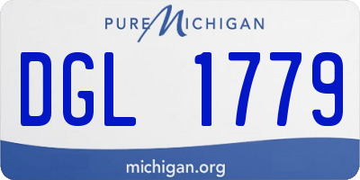 MI license plate DGL1779