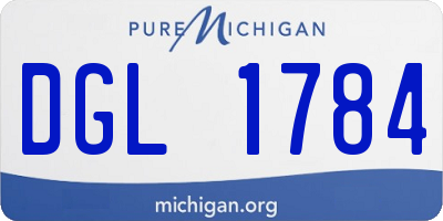 MI license plate DGL1784