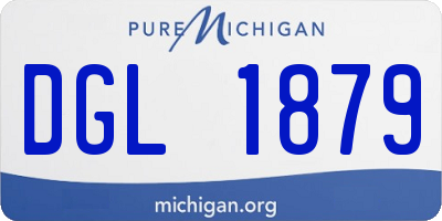 MI license plate DGL1879