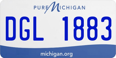 MI license plate DGL1883