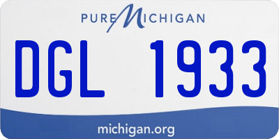 MI license plate DGL1933