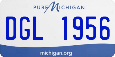 MI license plate DGL1956