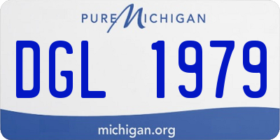 MI license plate DGL1979