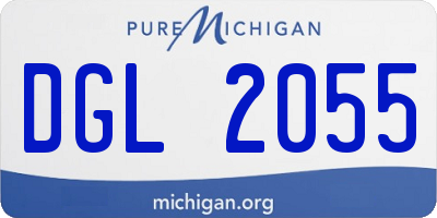 MI license plate DGL2055