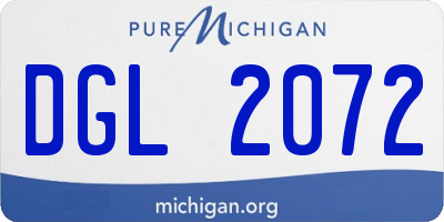 MI license plate DGL2072