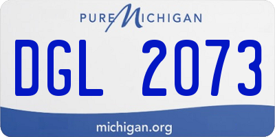 MI license plate DGL2073