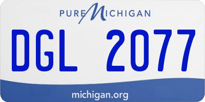 MI license plate DGL2077