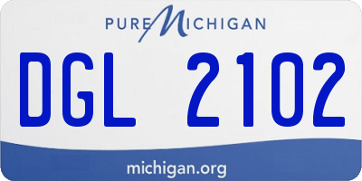 MI license plate DGL2102