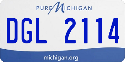 MI license plate DGL2114