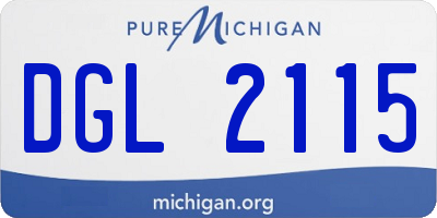 MI license plate DGL2115