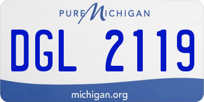 MI license plate DGL2119