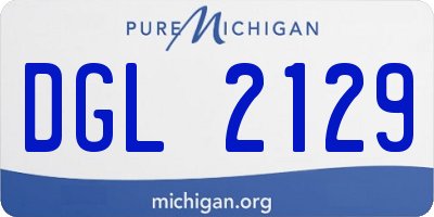 MI license plate DGL2129