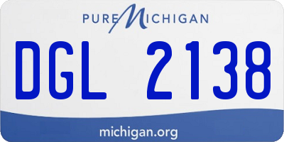 MI license plate DGL2138