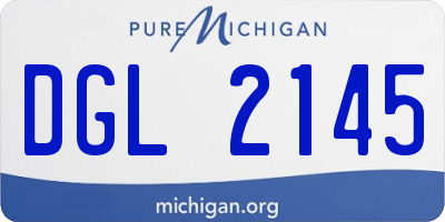 MI license plate DGL2145