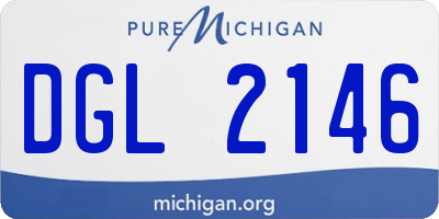 MI license plate DGL2146