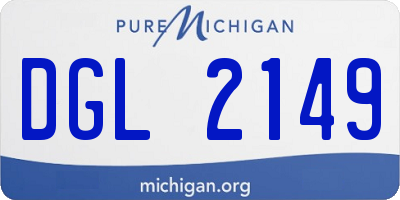MI license plate DGL2149