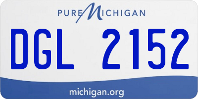 MI license plate DGL2152