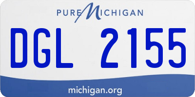 MI license plate DGL2155