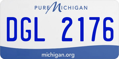 MI license plate DGL2176