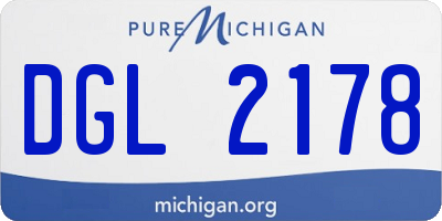 MI license plate DGL2178