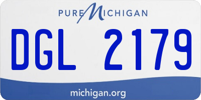 MI license plate DGL2179