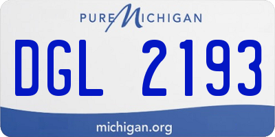 MI license plate DGL2193