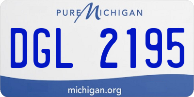 MI license plate DGL2195