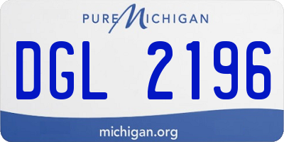 MI license plate DGL2196