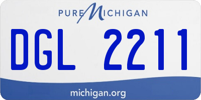 MI license plate DGL2211