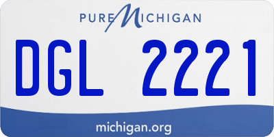 MI license plate DGL2221
