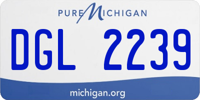 MI license plate DGL2239