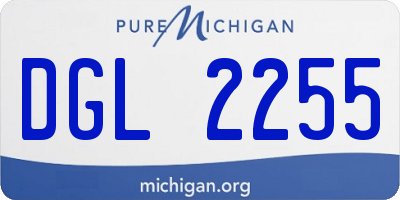 MI license plate DGL2255