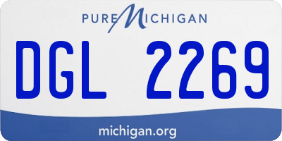 MI license plate DGL2269