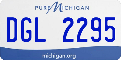 MI license plate DGL2295