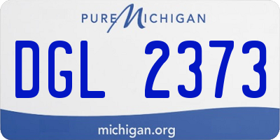 MI license plate DGL2373