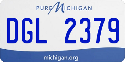 MI license plate DGL2379
