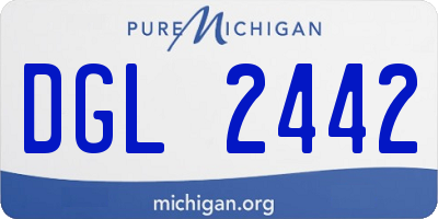 MI license plate DGL2442