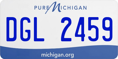 MI license plate DGL2459
