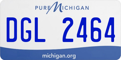 MI license plate DGL2464