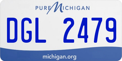 MI license plate DGL2479