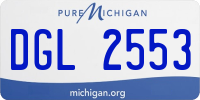 MI license plate DGL2553