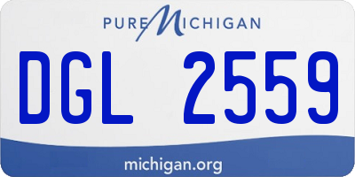 MI license plate DGL2559