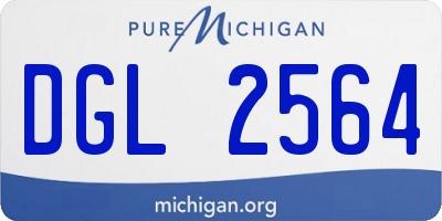 MI license plate DGL2564