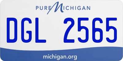 MI license plate DGL2565
