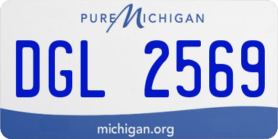 MI license plate DGL2569