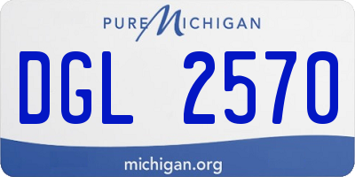MI license plate DGL2570