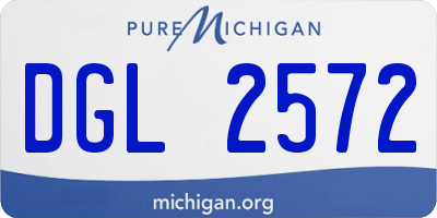 MI license plate DGL2572